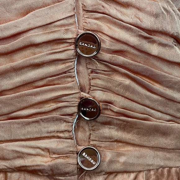 NWT Sandro Mylene Satin Mini Dress - Picture 10 of 14